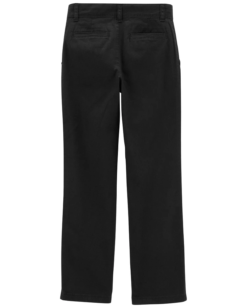 Kid Flat-Front Dress Pants