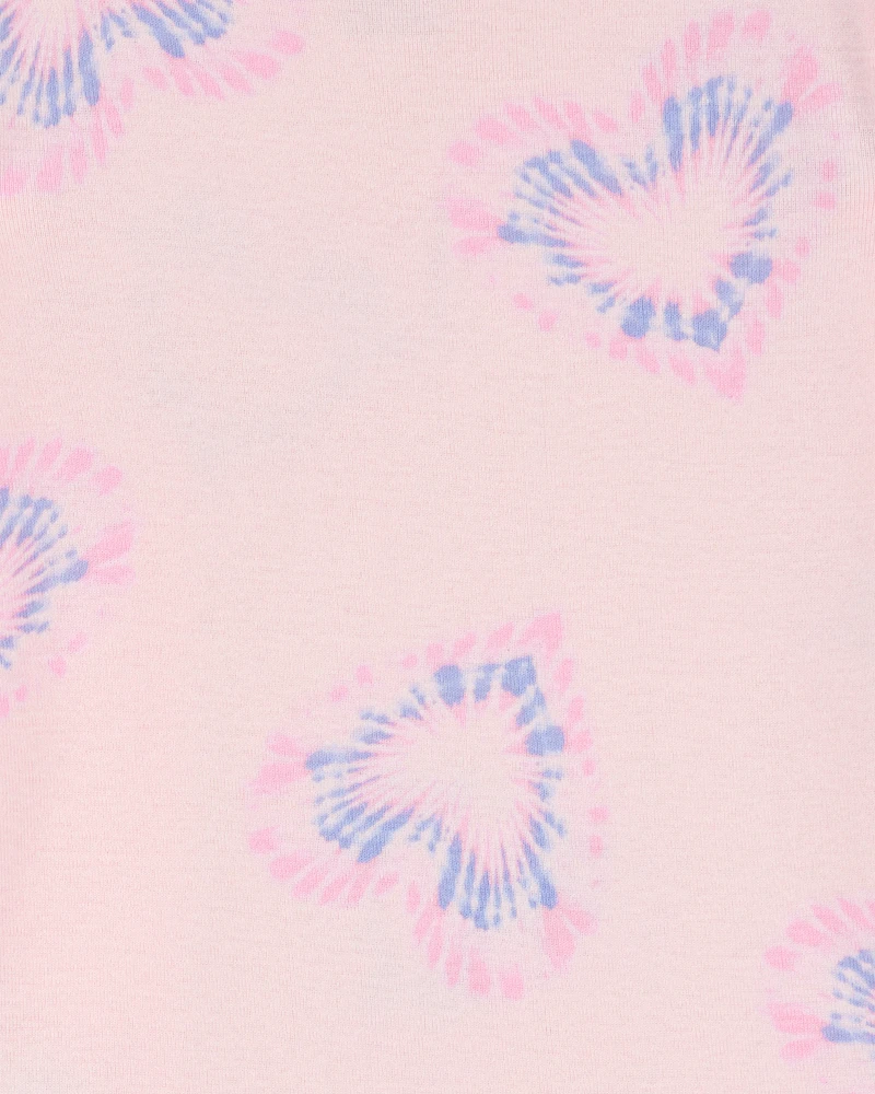 Toddler 2-Piece Tie-Dye Hearts 100% Snug Fit Cotton Pyjamas