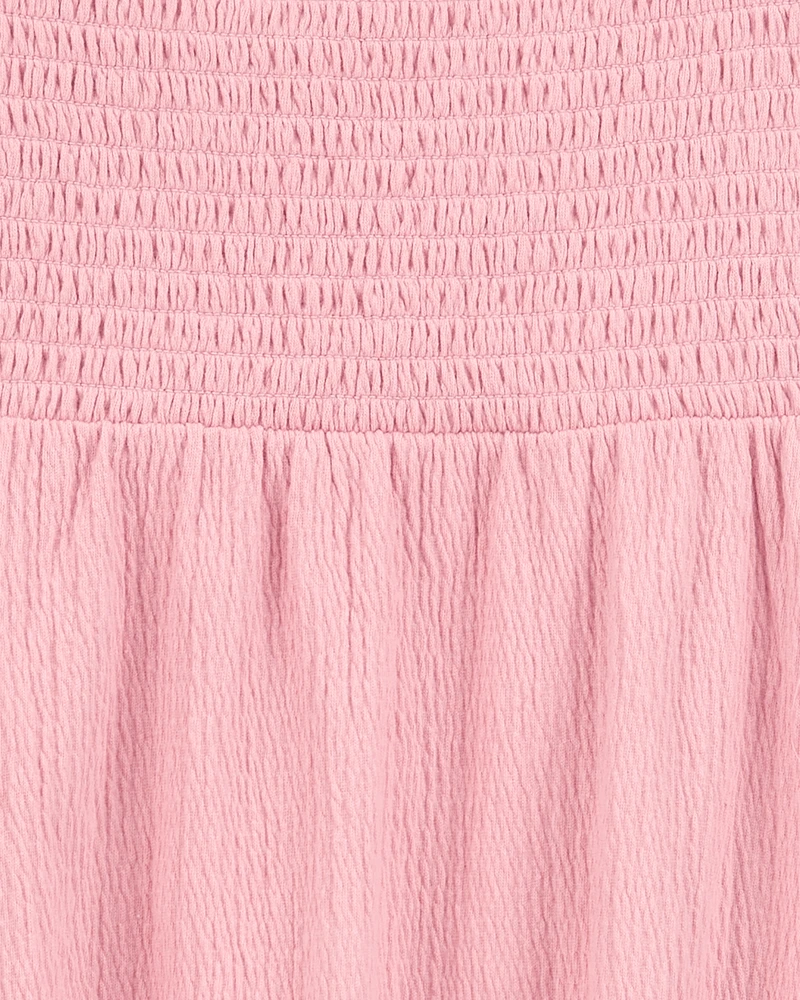 Kid Smocked Dress- Pink