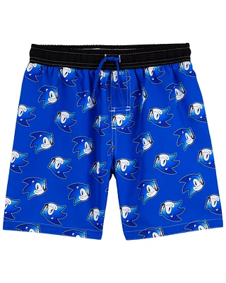 Kid Sonic The Hedgehog Swim Trunks