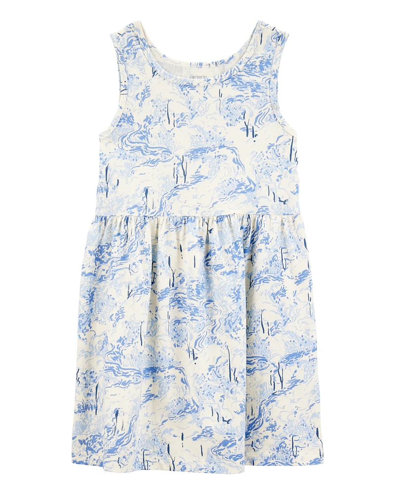Kid Printed Tank Dress