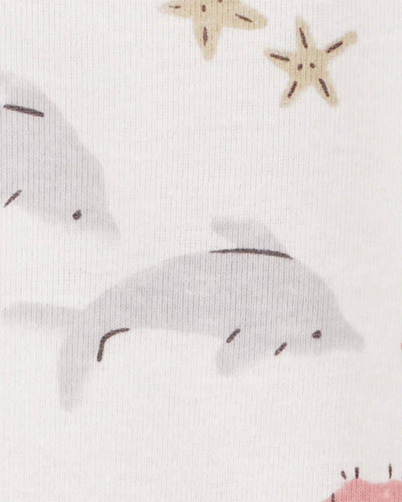 Baby 5-Pack Seahorse Short-Sleeve Bodysuits