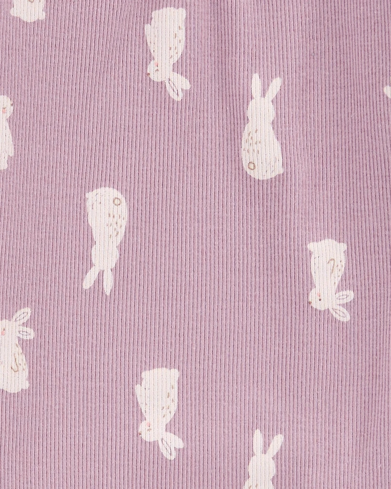 Baby 2-Piece Bunny Print Bodysuit Pant Set