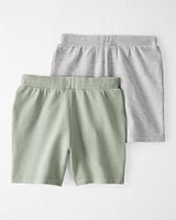 Kid 2-Pack Organic Cotton Shorts