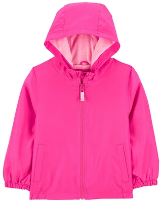 Toddler Fuchsia Fleece-Lined Lightweight Jacket