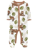 Baby Tiger Snap-Up Footie Sleeper Pyjamas