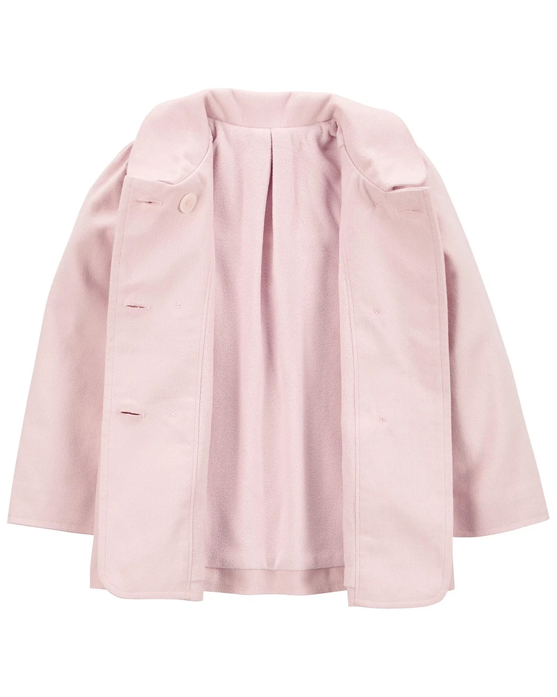 Toddler Cotton Woven Jacket - Pink