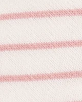 Baby 2-Piece Cherry Dress & Striped Romper Set