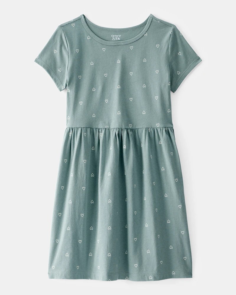 Kid Heart Print Dress