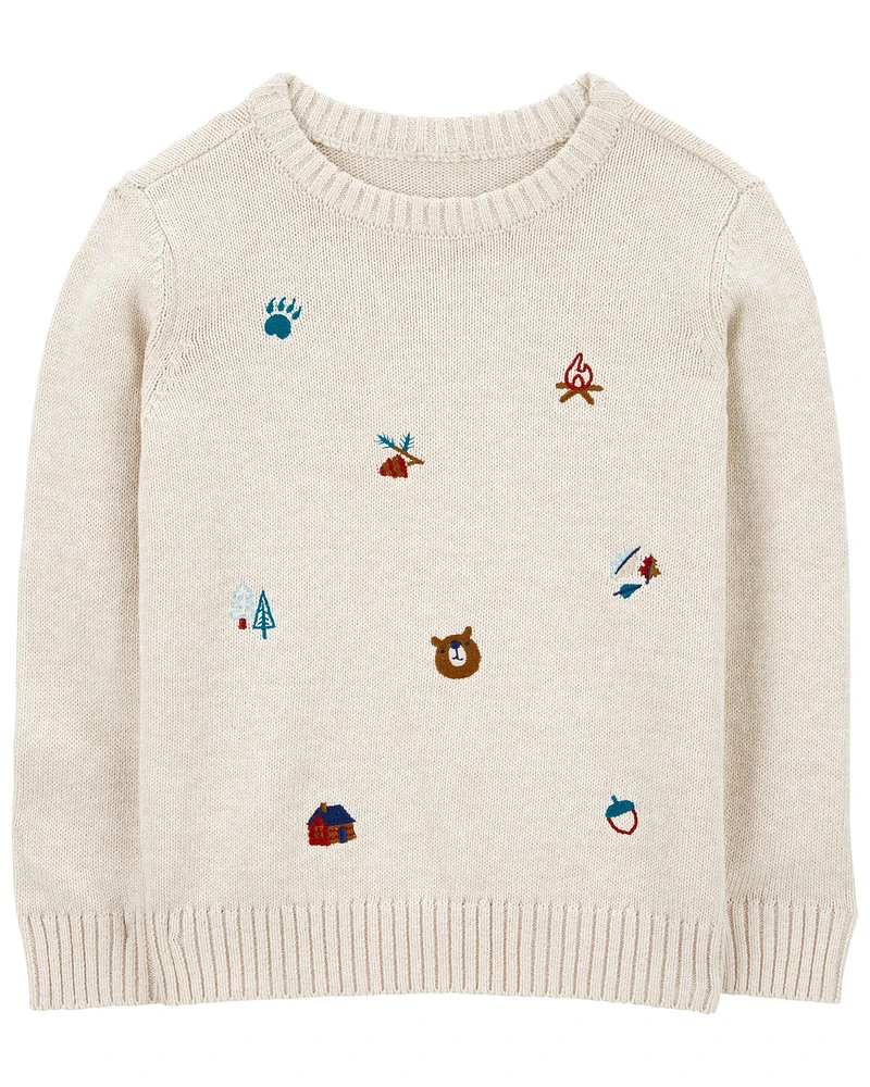 Baby Embroidered Camping Sweatshirt