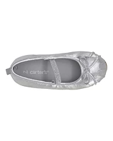 Toddler Ballet Slippers - Silver