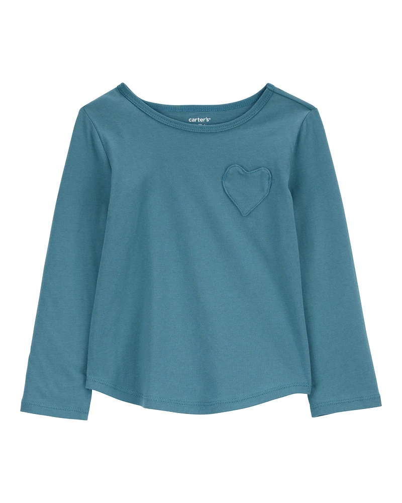 Toddler Heart pocket  Jersey Tee