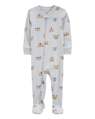 Baby 1-Piece Animals 100% Snug Fit Cotton Footie Pyjamas