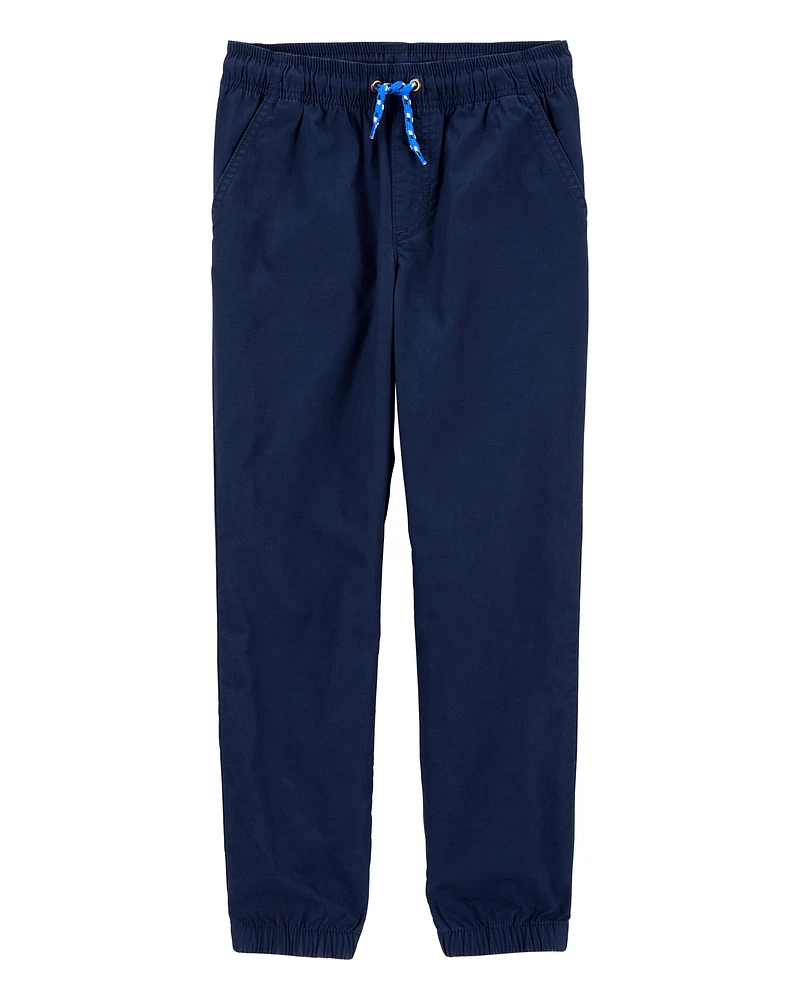 Kid Pull-On Poplin Pants