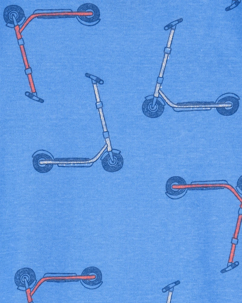 Toddler Boy 2-Piece Scooter Print 100% Snug Fit Cotton Pyjamas
