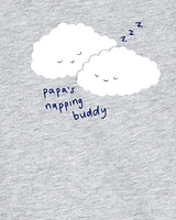 Baby Papa's Napping Buddy Cloud Long-Sleeve Bodysuit