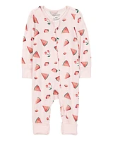 Baby Watermelon 2-Way Zip PurelySoft Footless Sleeper