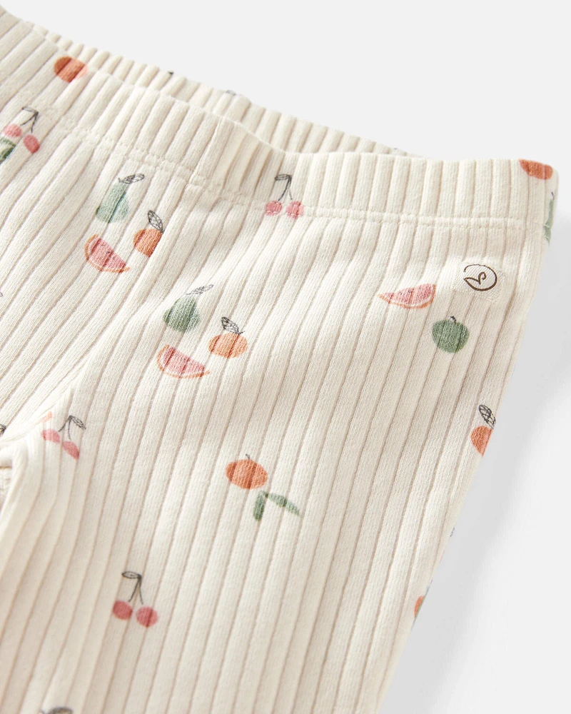 Baby 2-Pack Organic Cotton Rib Leggings