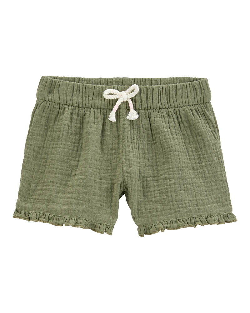 Toddler Ruffle Gauze Shorts