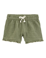Toddler Ruffle Gauze Shorts