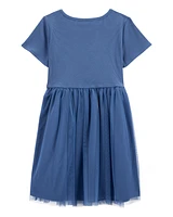 Kid Solid Short-Sleeve Dress