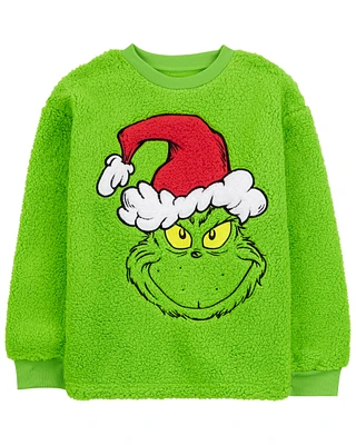 Kid Grinch Fuzzy Pullover