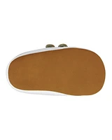Baby Dinosaur Slip-On Shoes - Olive