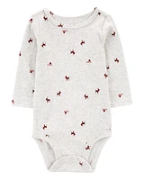 Baby 2-Piece Reindeer Bodysuit & Suspender Pant Set