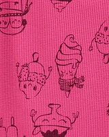 4-Piece Ice Cream Cotton Blend Pyjamas