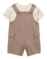 Baby 2-Piece Sunset Tee & Shortall Set