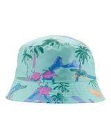 Toddler Tropical Reversible Swim Bucket Hat - Blue