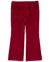 Toddler Pull-On Velour Flare Pants