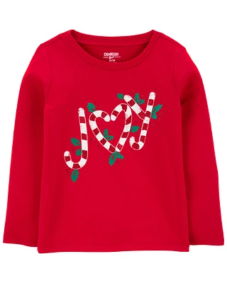 Toddler Joy Holiday Shirt - Red