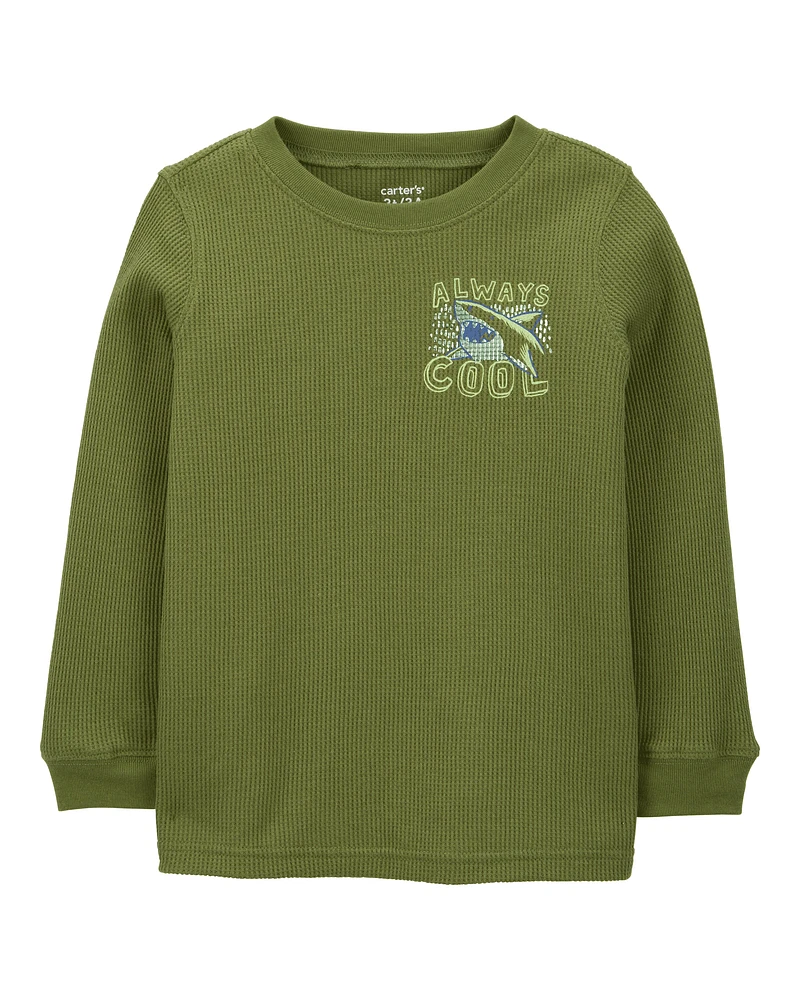 Toddler Shark Thermal Graphic Tee