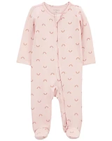 Rainbow Zip-Up PurelySoft Sleeper Pyjamas