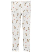 Kid Reindeer Stretch Leggings