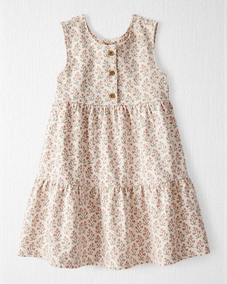 Toddler Organic Cotton Floral-Print Dress