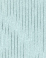 Baby Ribbed Cotton Blend 2-Piece Pyjamas - Teal
