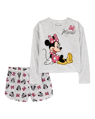 Kid Minnie Mouse Loose Fit 2-Piece Pyjamas - Grey