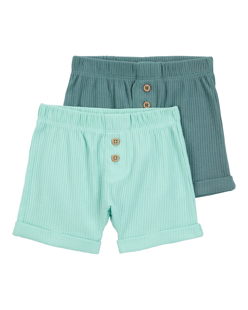 Baby 2-Pack Pull-On Shorts