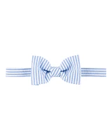 Seersucker Bow Tie - Blue