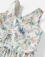 Toddler Recycled Tropical Print Swimsuit