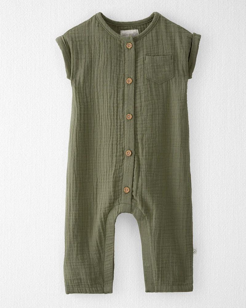 Baby Organic Cotton Gauze Jumpsuit