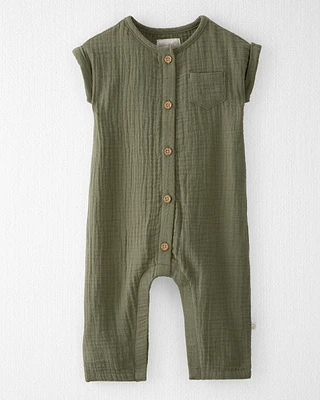 Baby Organic Cotton Gauze Jumpsuit