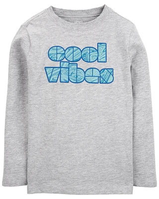 Kid Cool Vibes Long-Sleeve Tee - Grey