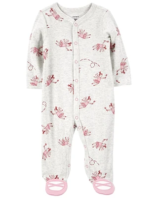 Ballet Snap-Up Cotton Blend Sleeper Pyjamas