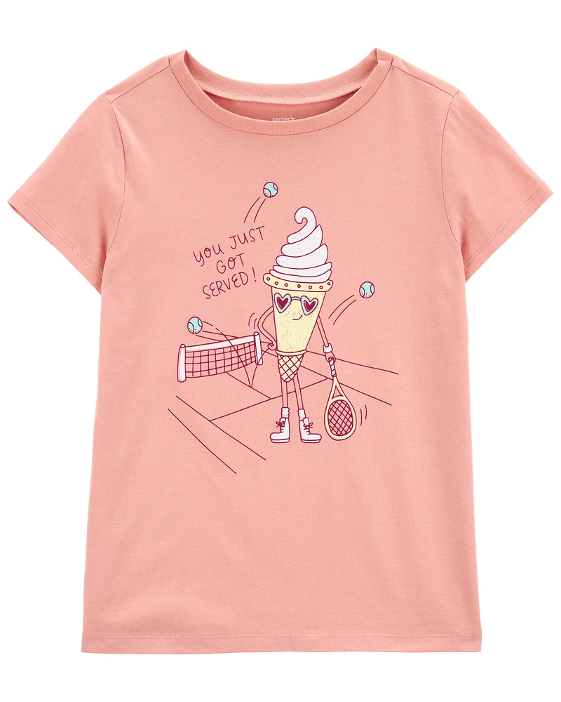 T-shirt à imprimé de crème glacée