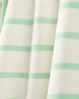 Baby Striped PurelySoft Romper - Green