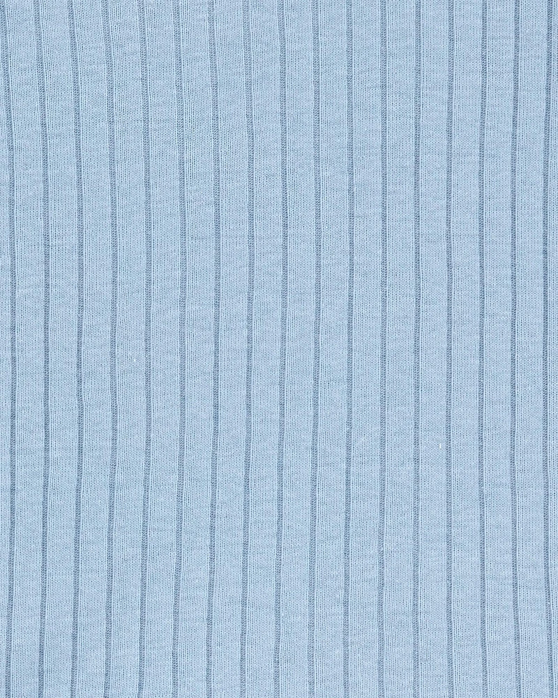 Baby Solid Ribbed Cotton Blend 2-Piece Pyjamas