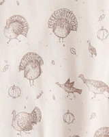 Toddler Organic Cotton Pyjamas Autumn Grove Print